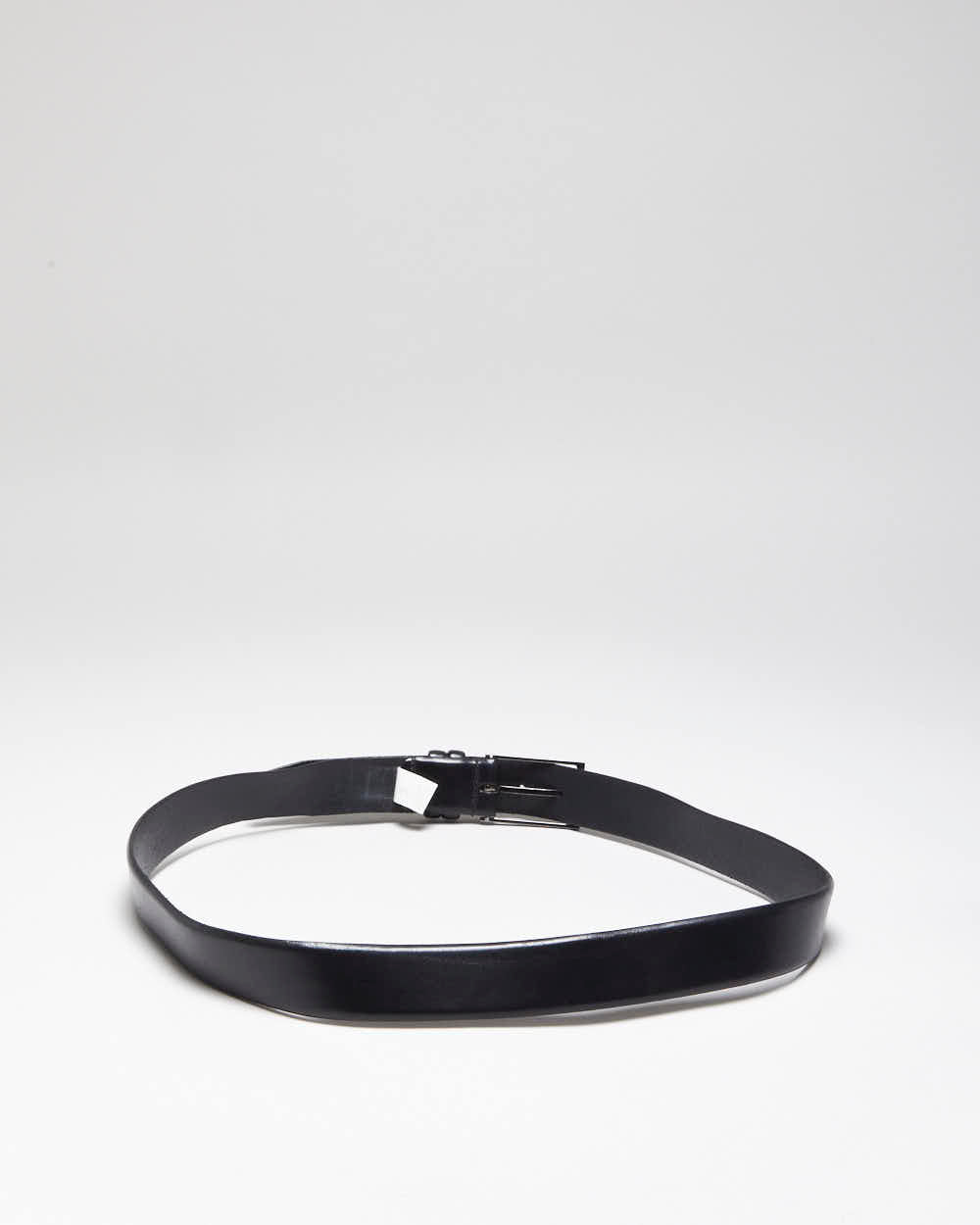 Vintage Hugo Boss Black Leather Belt - W37-W41