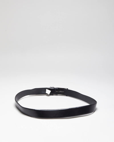 Vintage Hugo Boss Black Leather Belt - W37-W41