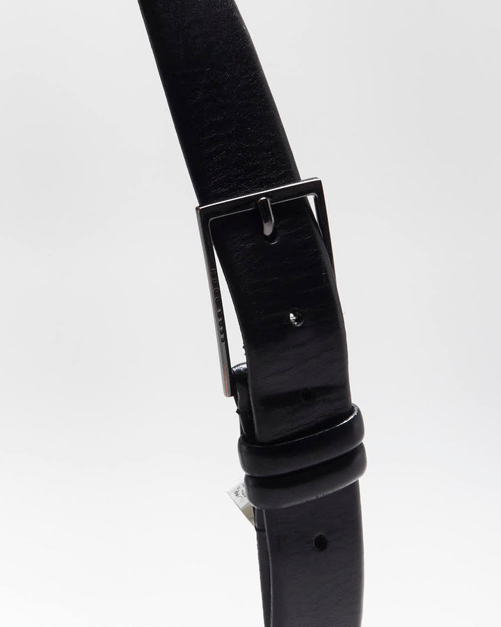 Vintage Hugo Boss Black Leather Belt - W37-W41