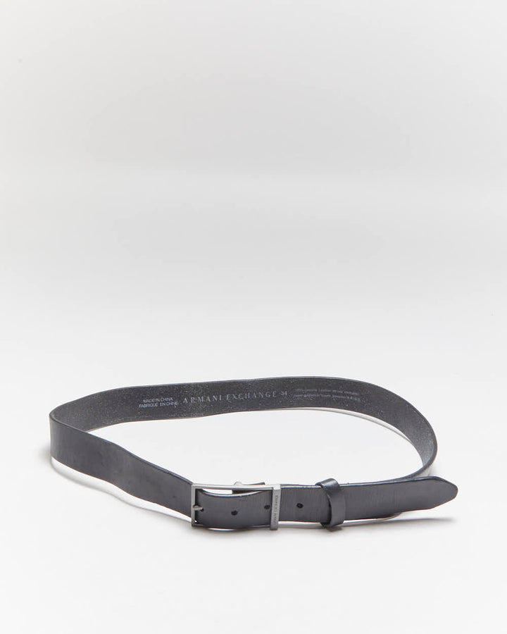 Vintage Armani Exchange Leather Belt - W34-38