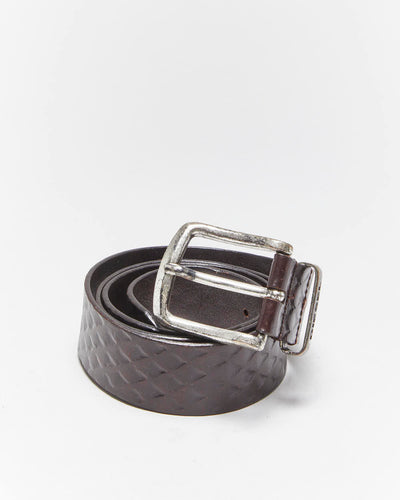 Vintage Y2k 00s Diesel Leather Belt - W34-W38
