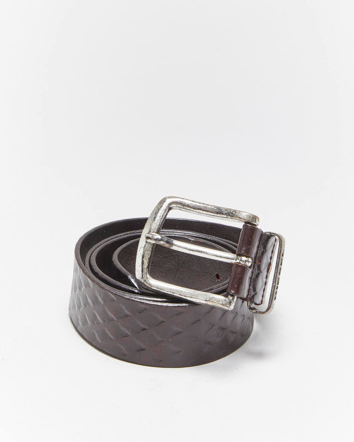 Vintage Y2k 00s Diesel Leather Belt - W34-W38