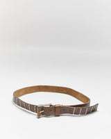 Vintage Hugo Boss Studded Leather Belt - W34-W39