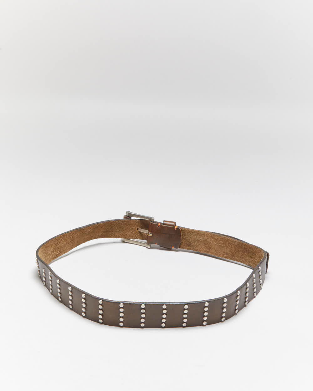 Vintage Hugo Boss Studded Leather Belt - W34-W39