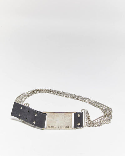Vintage Y2k 00s Armani Exchange Chain Belt - W33-W34