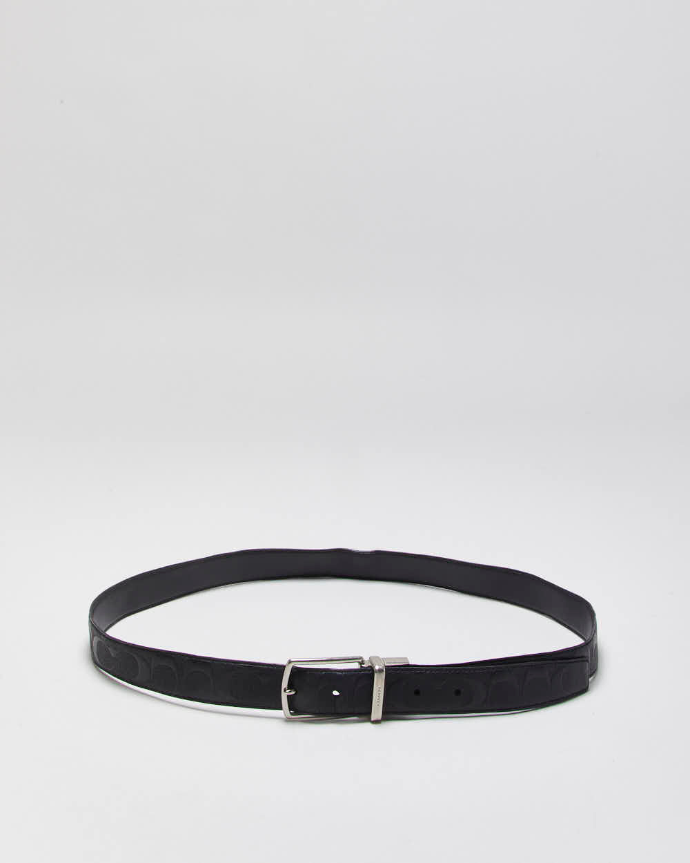 Vintage 00s Coach Embossed Leather Belt - W33-W37