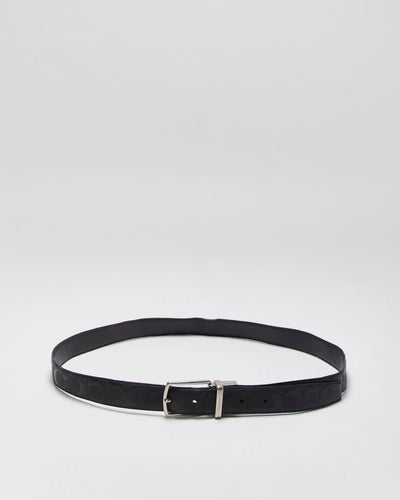 Vintage 00s Coach Embossed Leather Belt - W33-W37