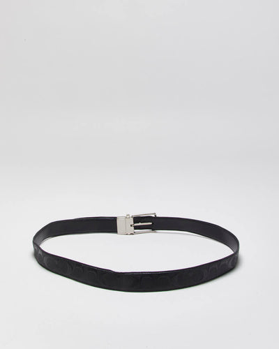 Vintage 00s Coach Embossed Leather Belt - W33-W37