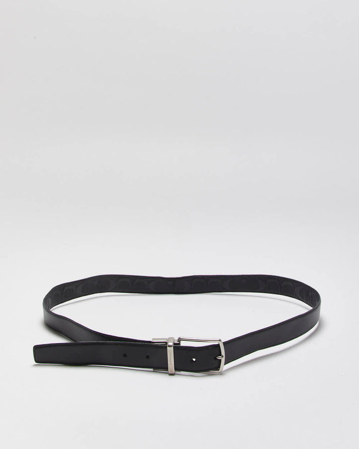 Vintage 00s Coach Embossed Leather Belt - W33-W37