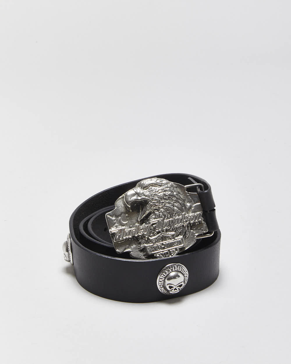 Vintage Harley Davidson Leather Belt - W34-W38