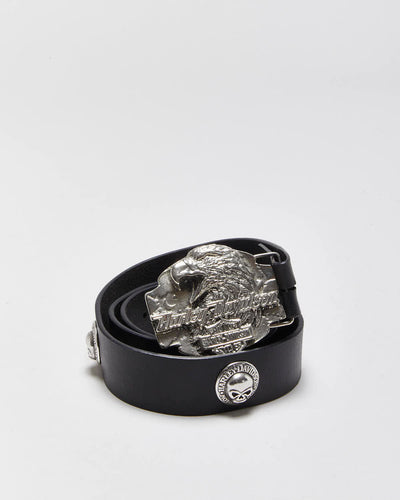 Vintage Harley Davidson Leather Belt - W34-W38