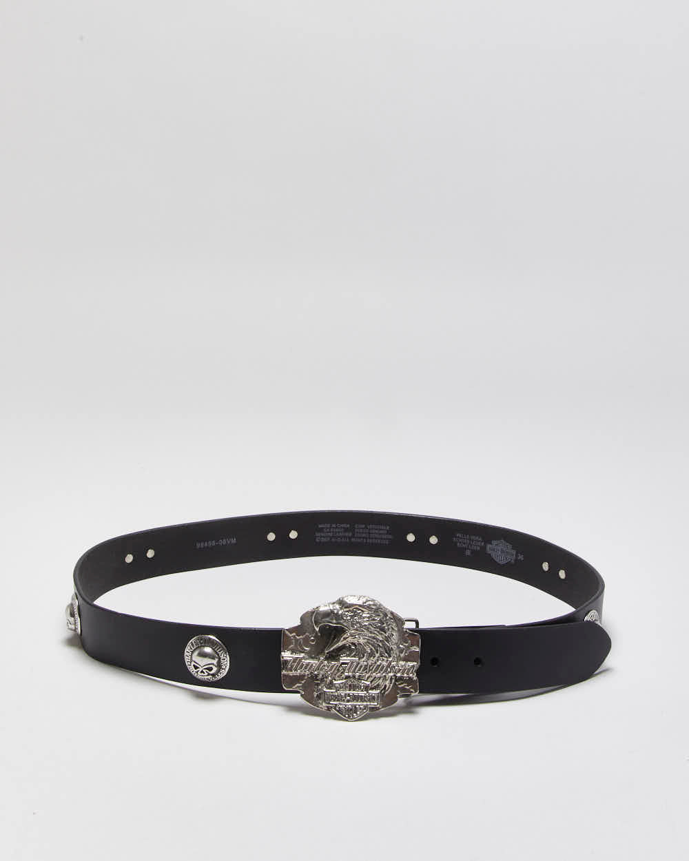 Vintage Harley Davidson Leather Belt - W34-W38