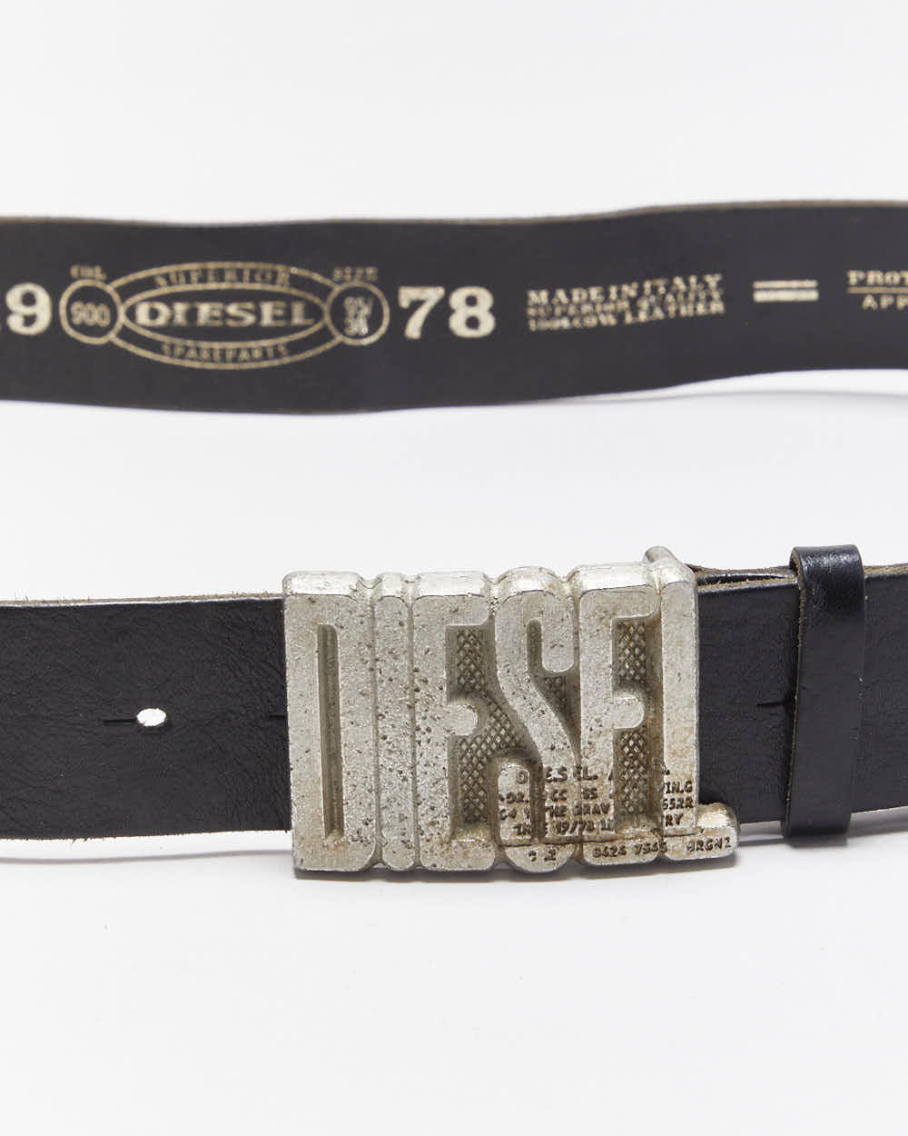 Vintage 00s Diesel Leather Belt W34-W38 – Rokit