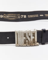 Vintage 00s Diesel Leather Belt W34-W38
