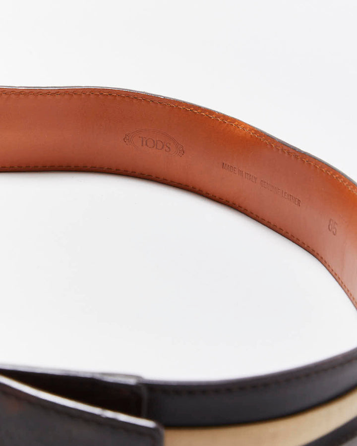Vintage Tod's Leather Belt W30-W32