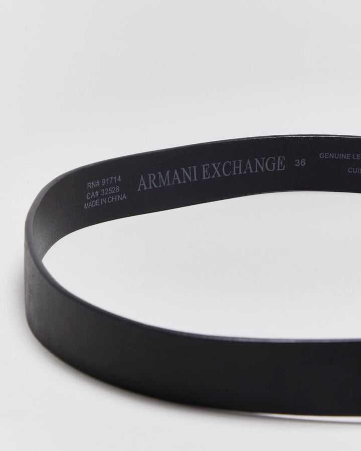 Vintage Armani Exchange Leather Belt W36-W40