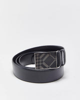 Vintage 00s Burberry Leather Belt - W36-W40