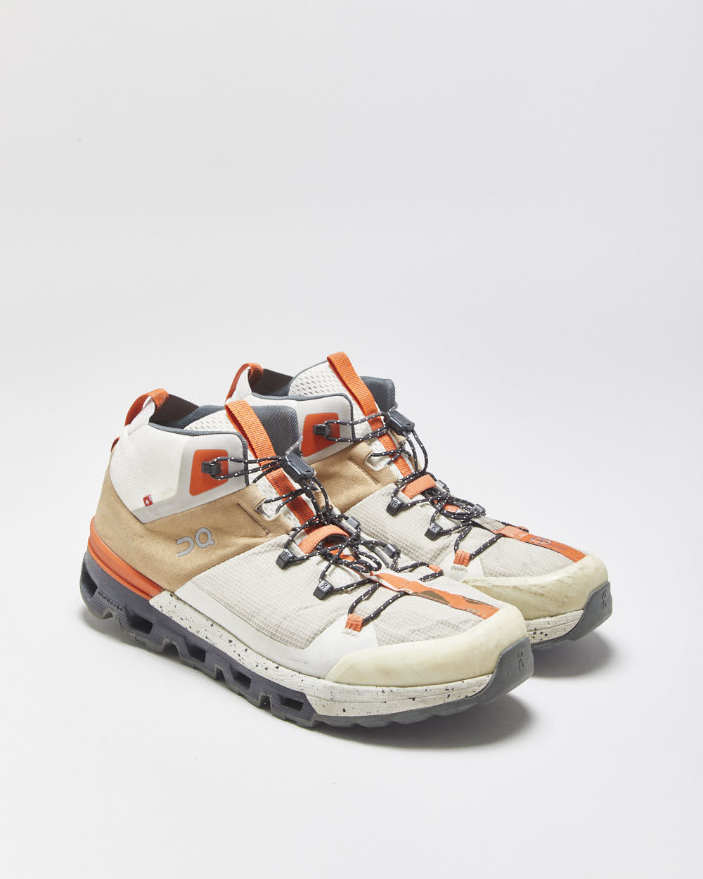 On Cloudtrax 'Chai/Ivory' Hiking Boots - UK10