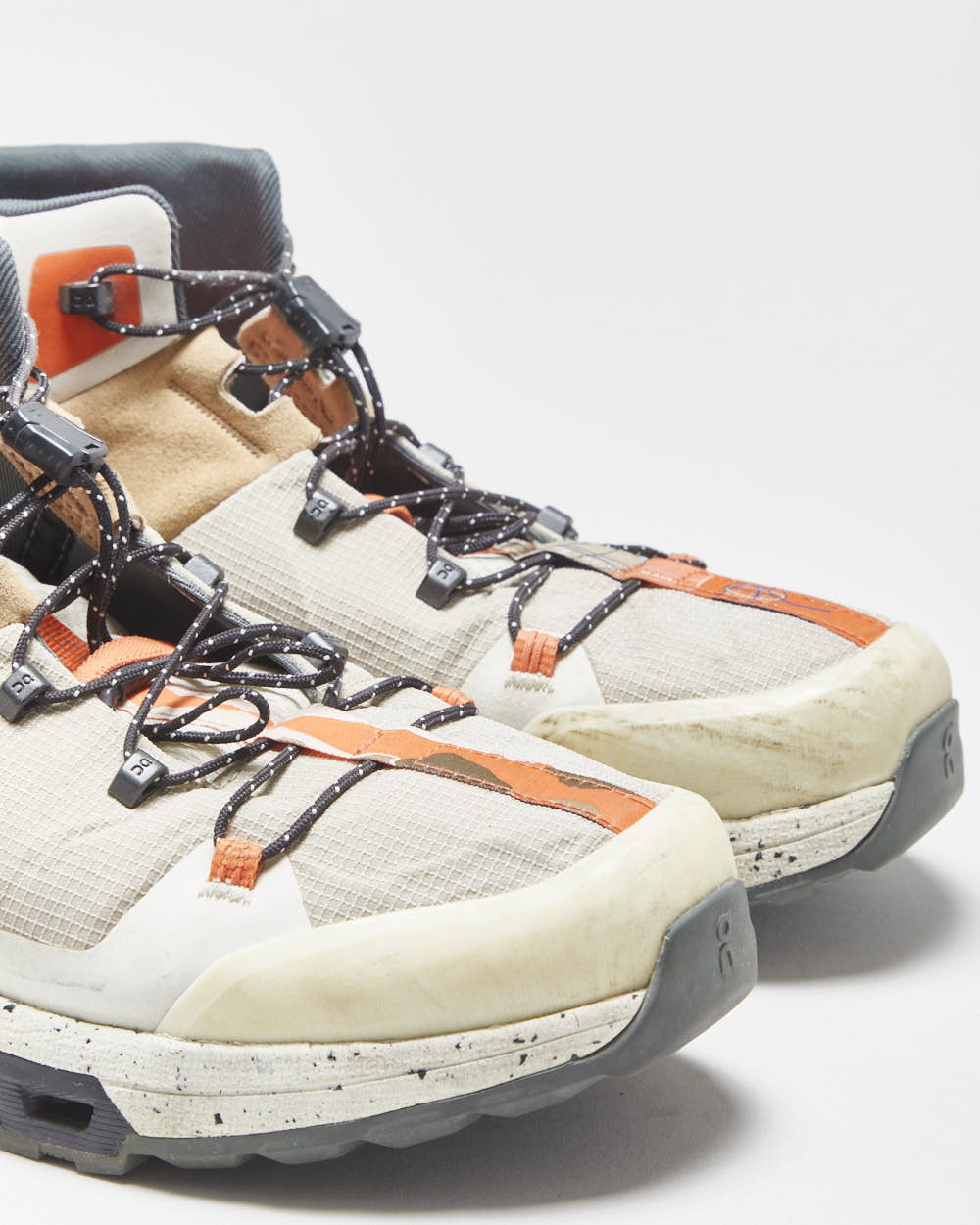 On Cloudtrax 'Chai/Ivory' Hiking Boots - UK10