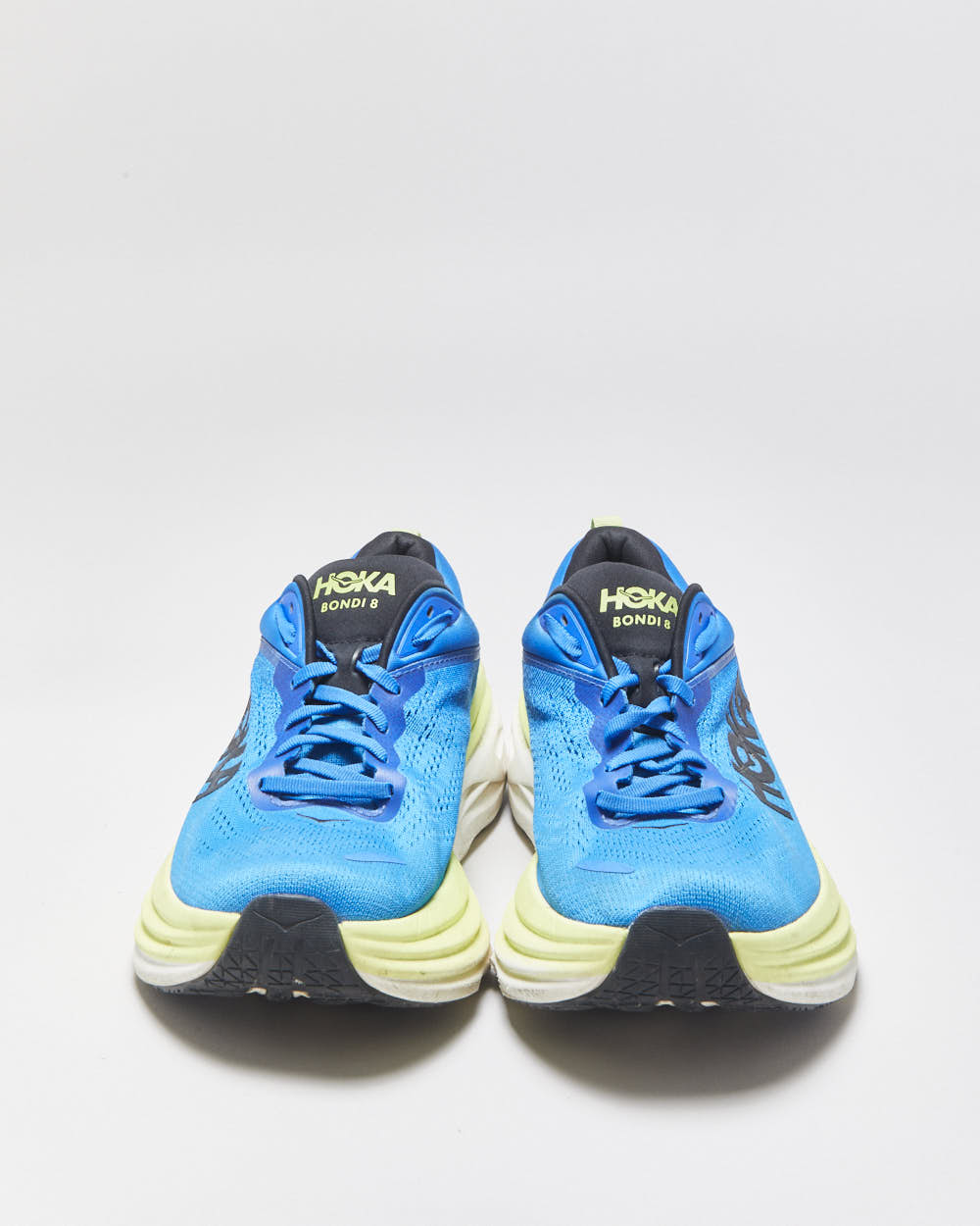 Hoka Bondi 8 'Electric Cobalt/Lettuce' Road Running Trainers - UK9
