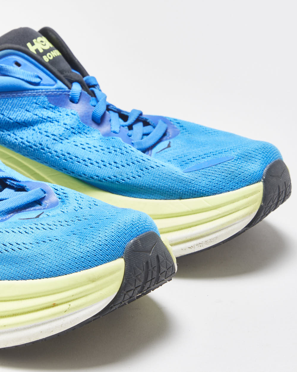 Hoka Bondi 8 'Electric Cobalt/Lettuce' Road Running Trainers - UK9