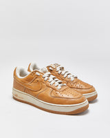 Vintage 2005 Y2K Nike Air Force 1 Low Premium Brown Maple Birch Calfskin Leather Trainers - UK7