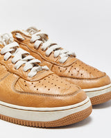 Vintage 2005 Y2K Nike Air Force 1 Low Premium Brown Maple Birch Calfskin Leather Trainers - UK7