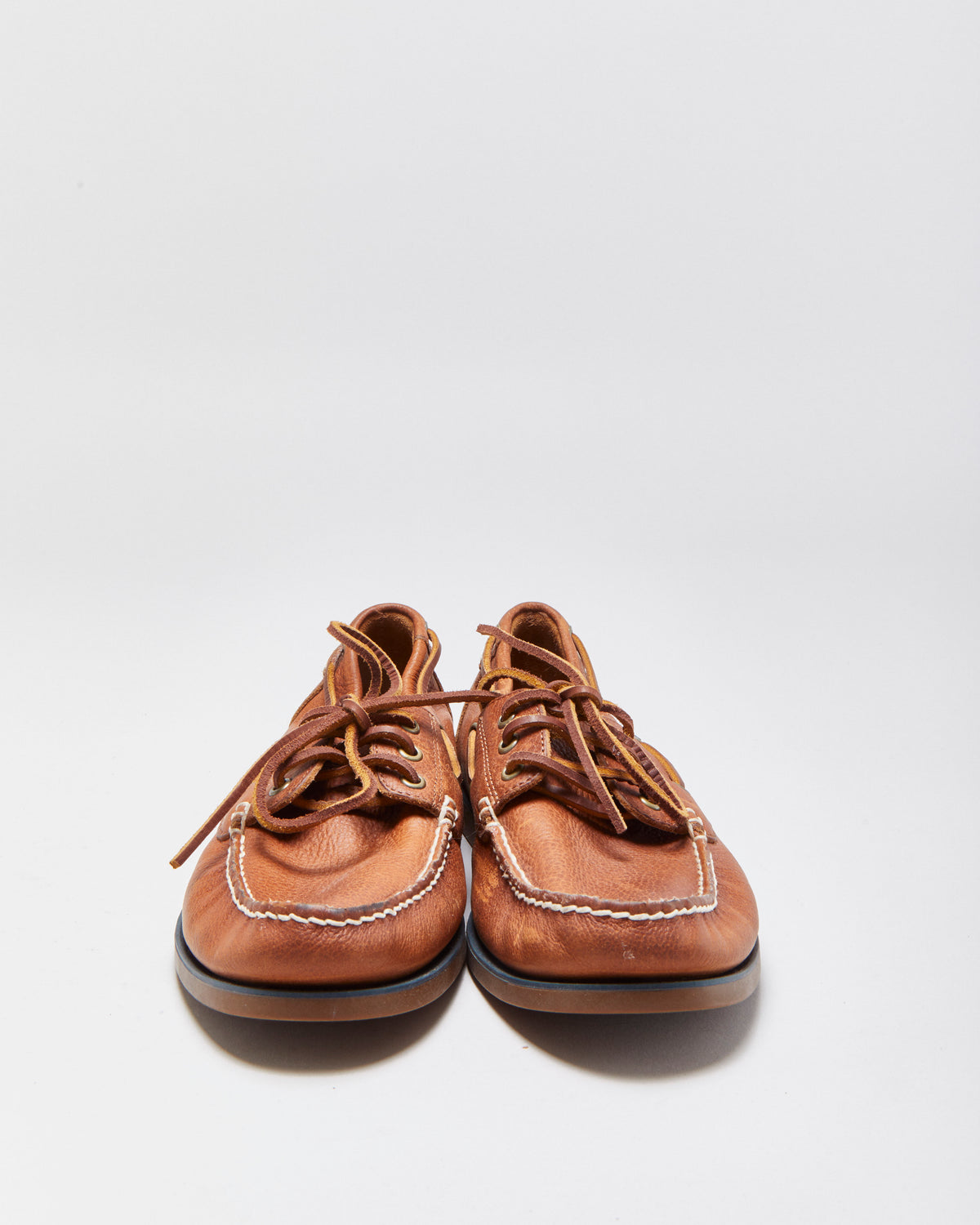 Polo Ralph Lauren Bienne Oiled Grain Leather Boat Shoes - UK10.5