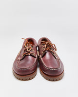 DS Vintage 1990s Timberland  Burgundy  Authentic 3-Eye Lug Handsewn Made In USA Boat Shoes - UK6.5 M