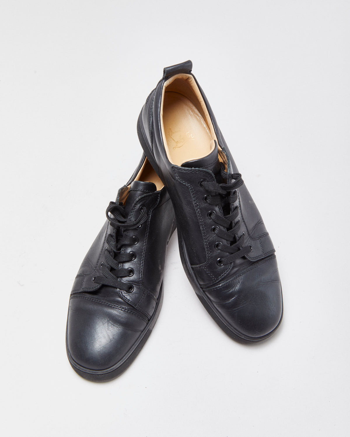 Christian Louboutin Louis Junior Calfskin Leather Trainers - UK12
