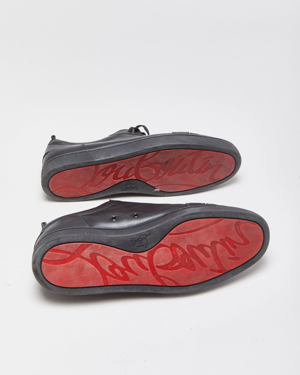 Christian Louboutin Louis Junior Calfskin Leather Trainers - UK12
