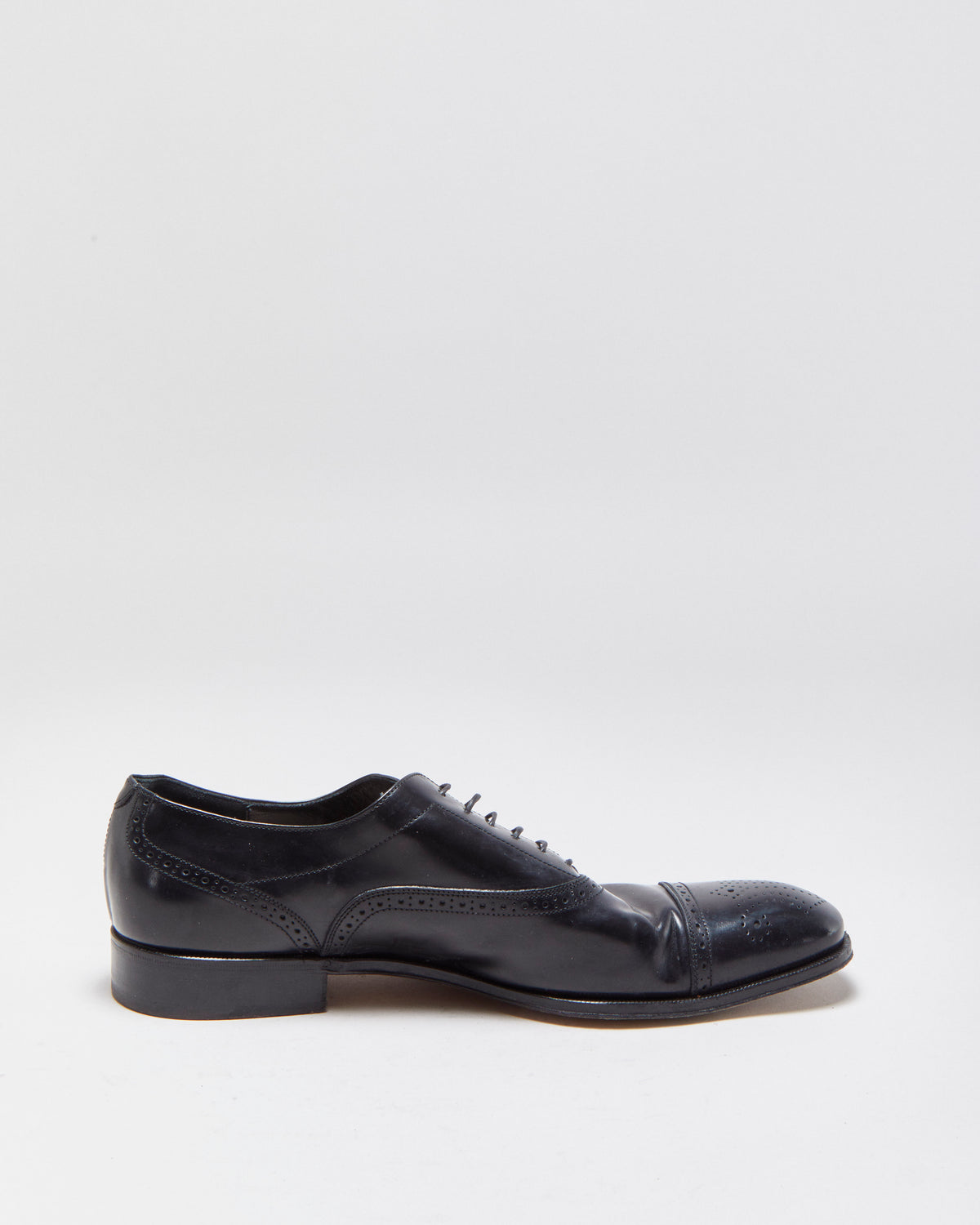 Salvatore Ferragamo Patent Leather Wingtip Oxford Brogues - UK10