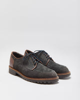 Vintage Eddie Bauer Suede / Leather Made In USA Moc Toe Derby Shoes - UK7