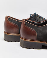 Vintage Eddie Bauer Suede / Leather Made In USA Moc Toe Derby Shoes - UK7