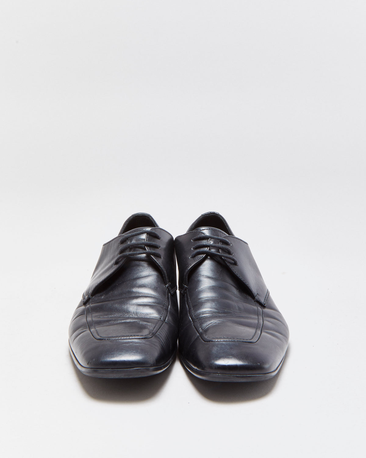 Vintage Y2K 00s Prada Sport Leather Square Toe Oxford Shoes - UK6