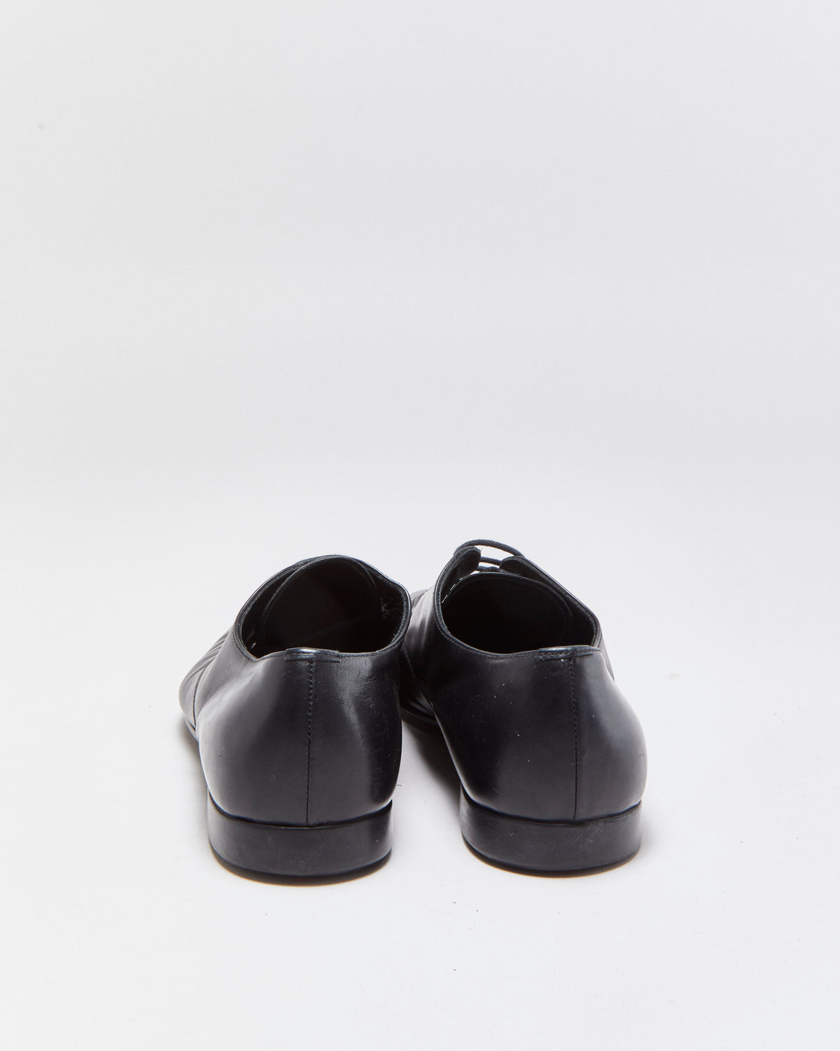Vintage Y2K 00s Prada Sport Leather Square Toe Oxford Shoes - UK6