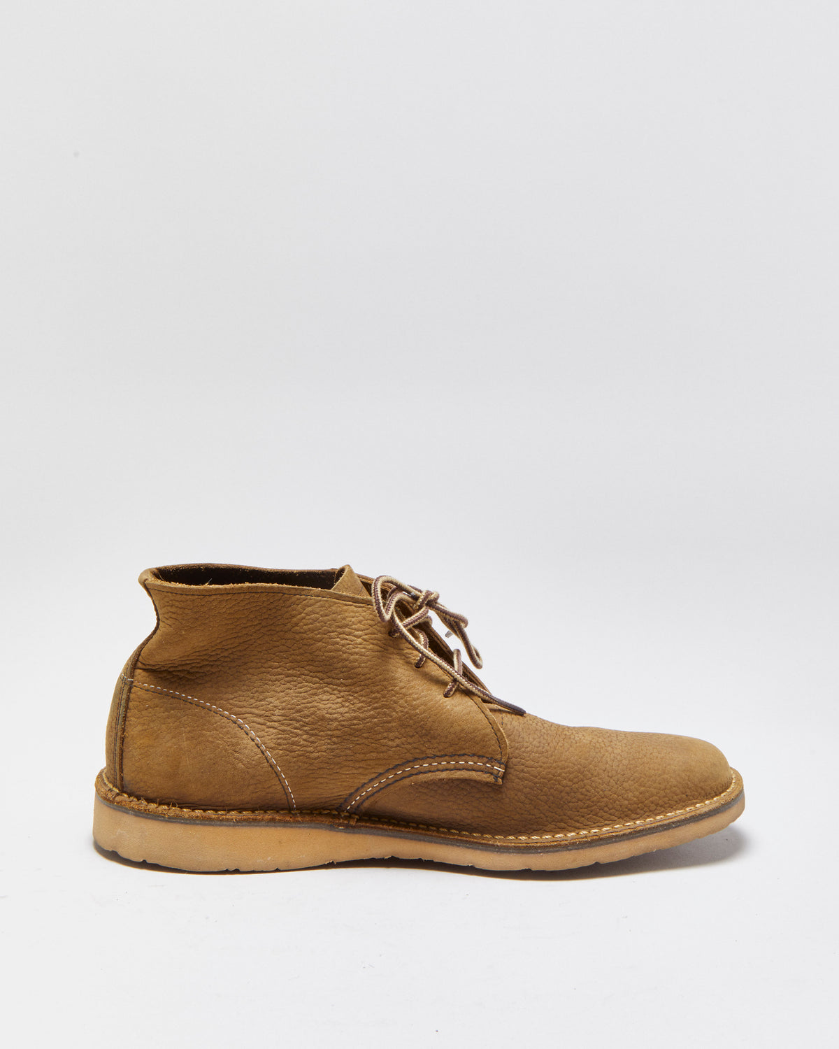 DS Redwing 3327 Olive Brown Weekender Roughout Leather Union Made In USA Chukka Boots - UK8.5