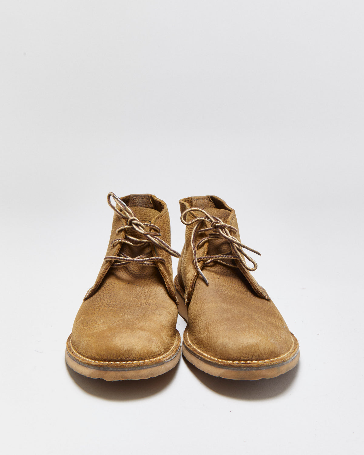 DS Redwing 3327 Olive Brown Weekender Roughout Leather Union Made In USA Chukka Boots - UK8.5
