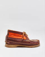 Yuketen Main Guide DB Chestnut Handsewn Horween Leather Made In USA Canvas Moc Toe Chukka Work Boots - UK8.5