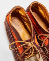 Yuketen Main Guide DB Chestnut Handsewn Horween Leather Made In USA Canvas Moc Toe Chukka Work Boots - UK8.5
