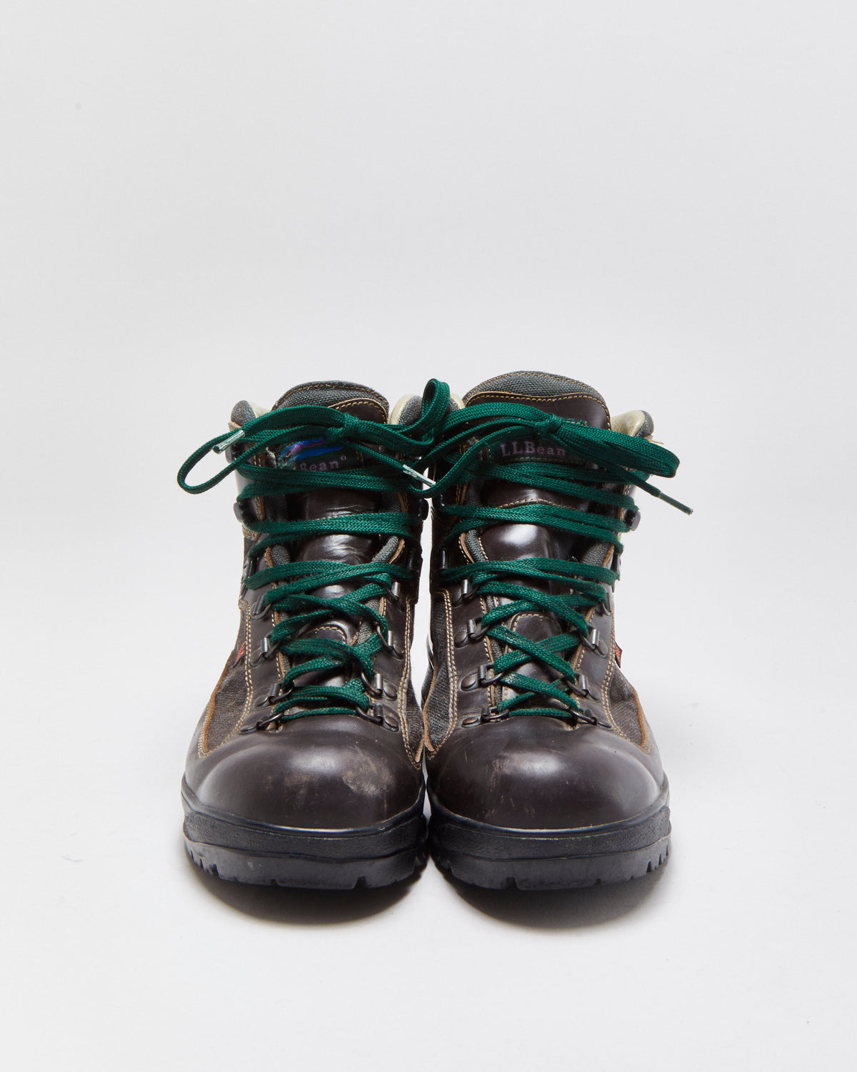 Vintage Y2K 00s L.L.Bean Cresta Gore-Tex Air 8000 Leather Canvas Vibram Hiking Boots - UK8.5
