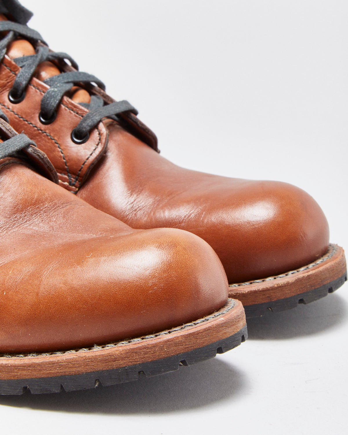 DS Redwing Heritage 9016 Beckman Cigar Featherstone Leather Union Made In USA 6" Round Toe Ankle Boots - UK8.5