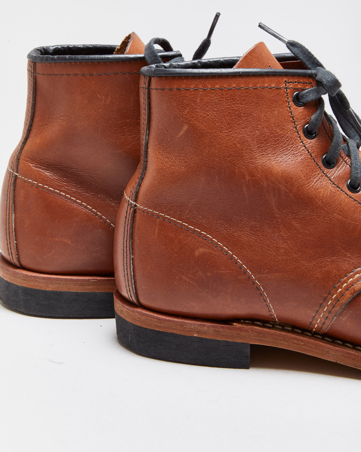 DS Redwing Heritage 9016 Beckman Cigar Featherstone Leather Union Made In USA 6" Round Toe Ankle Boots - UK8.5