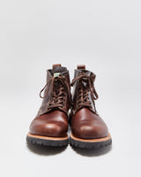 Canada West Moorby 6" Pecan Tumbled Leather Handcrafted In America Goodyear Welted Vibram Round Toe Ankle Boots - UK9
