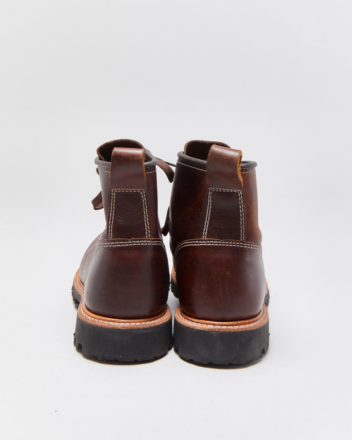 Canada West Moorby 6" Pecan Tumbled Leather Handcrafted In America Goodyear Welted Vibram Round Toe Ankle Boots - UK9