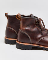 Canada West Moorby 6" Pecan Tumbled Leather Handcrafted In America Goodyear Welted Vibram Round Toe Ankle Boots - UK9