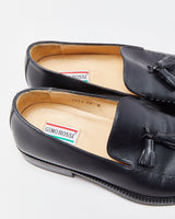 Vintage Y2K 00s Gino Rossi Leather Square Heel Tassel Loafers - UK9