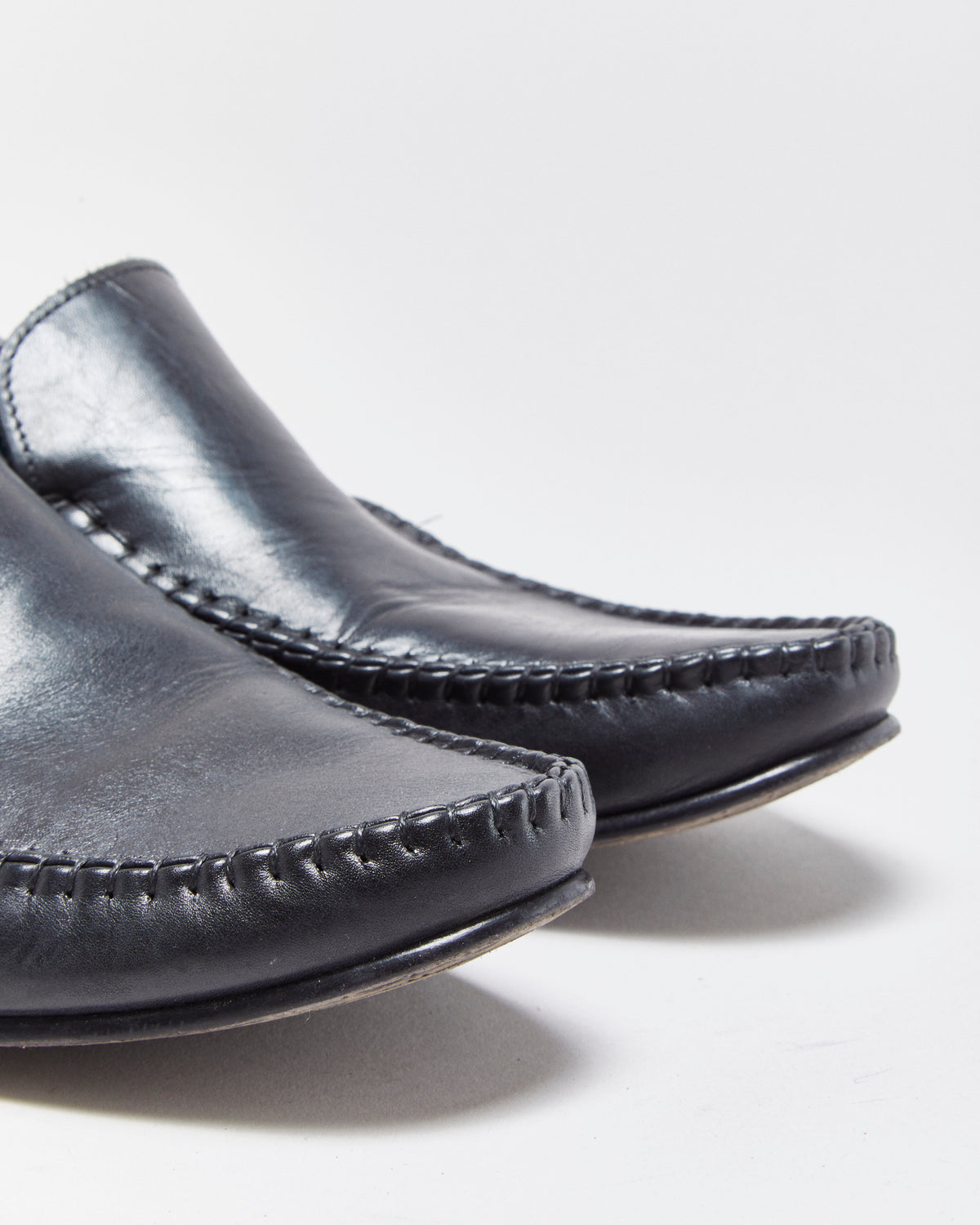 Vintage Ted Baker Simeen II Leather Slip-On Moccasin Loafers - UK9