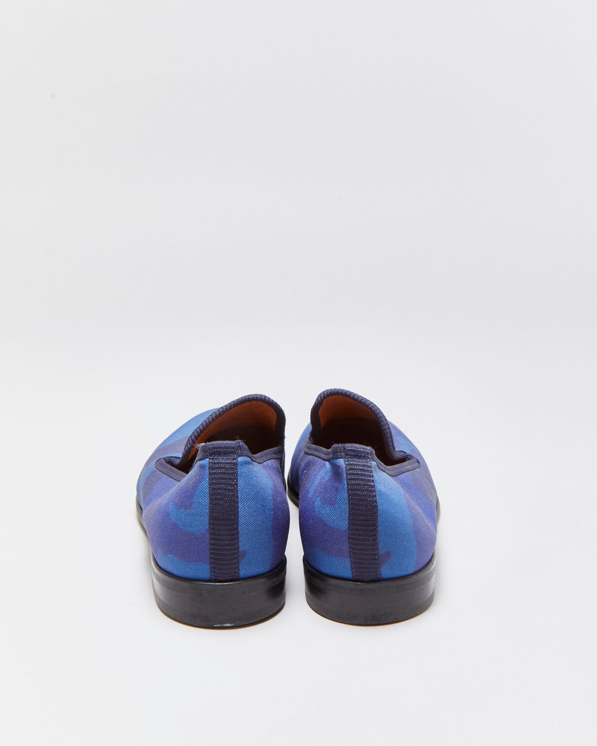 Duke &amp; Dexter Arctic Camo Coated Canvas Handmade In England Slip-On Loafers - UK9