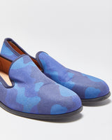 Duke &amp; Dexter Arctic Camo Coated Canvas Handmade In England Slip-On Loafers - UK9